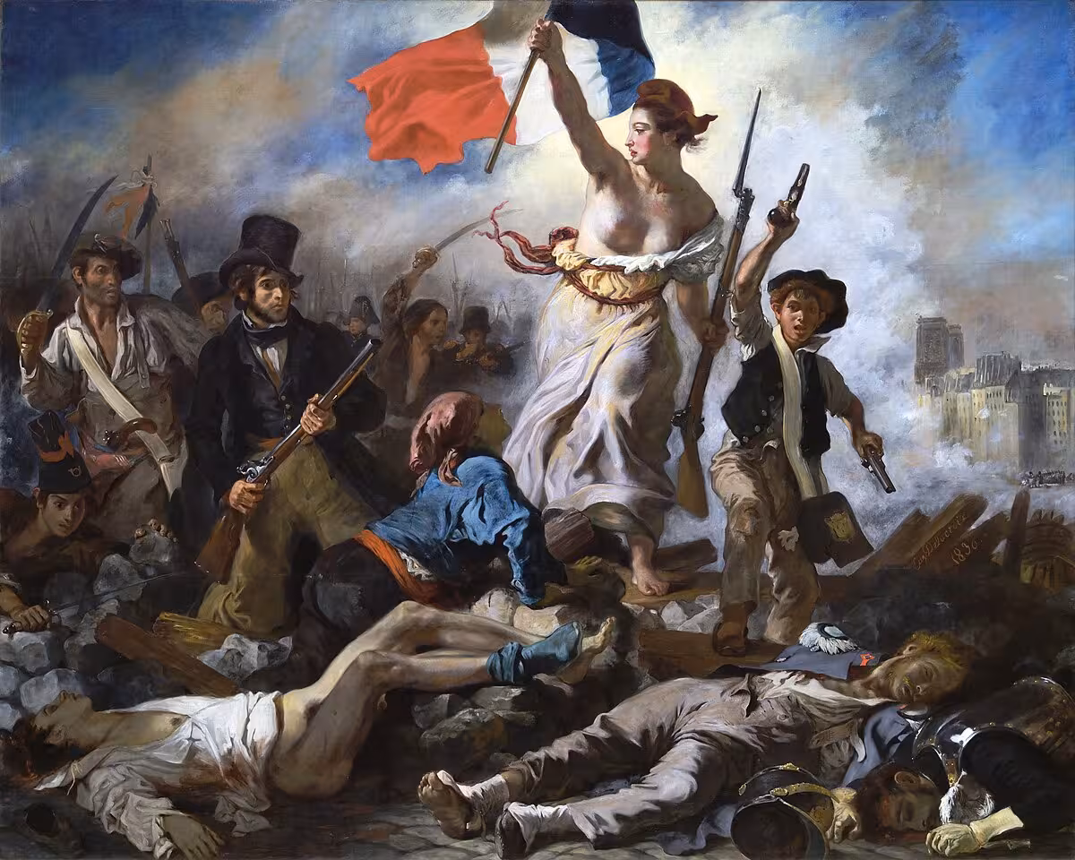 Delacroix, la Libertà guida il popolo
